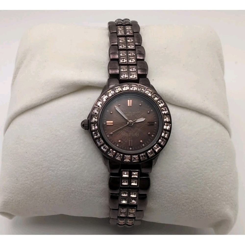Armitron Now Womens Watch 75/3814IB Swarovski Crystal Accent‎ Brown Bronze